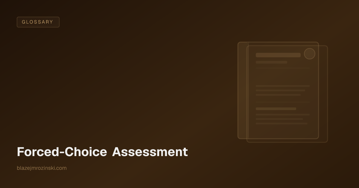 Forced-Choice Assessment