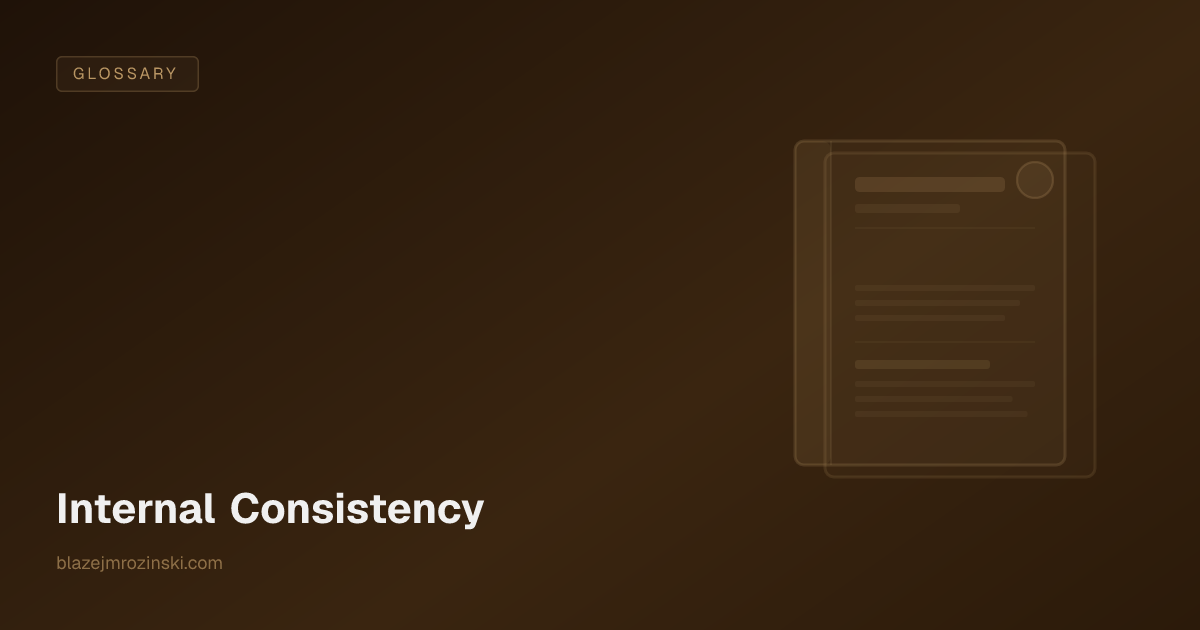 Internal Consistency