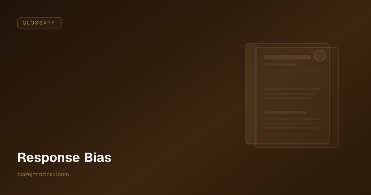 Response Bias