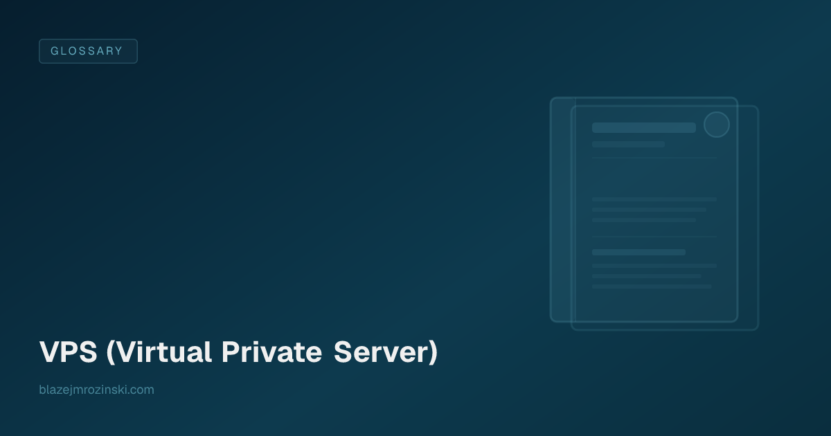 VPS (Virtual Private Server)